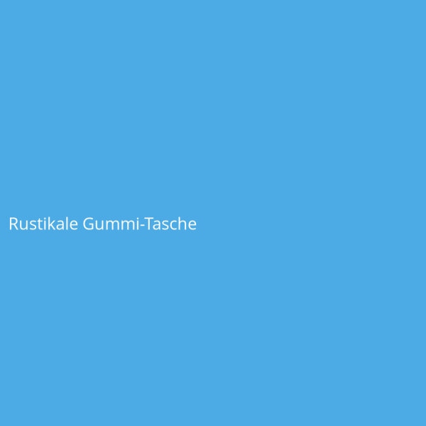 Rustikale Gummi-Tasche