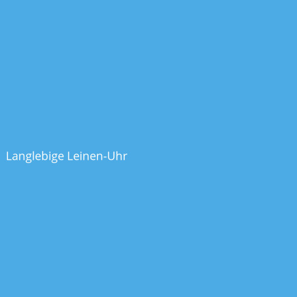 Langlebige Leinen-Uhr